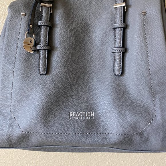 Kenneth Cole Reaction Gray Shoulder Bag - Picture 13 of 16